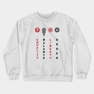 Korra's Antagonists (Red and Black) Crewneck Sweatshirt